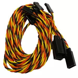 (5) 60CM Twisted 22awg Servo Extensions Lead JR / Hitec - 24" 2' 600mm - Picture 1 of 1