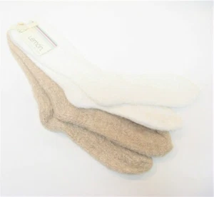 2 PR Lemon Ladies Slipper Socks Super Soft Knitted Bunny Socks Chalk / Beige NEW - Picture 1 of 1