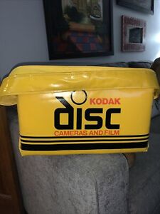 Vintage 80s Kodak Disc Camera & Film Promo Yellow Cooler Insulated Bag