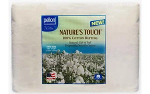 Cotton Batting. off-White. King 120" x 120" Precut Package - Picture 1 of 6