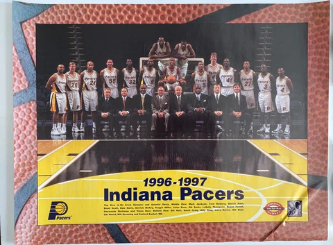 1997-1998 INDIANA PACERS Official Team Poster Cover
