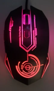 Uhuru Optical Wired Multicolor Gaming Mouse 3200 Max DPI / 6 Buttons - Picture 1 of 10