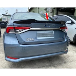 Unpainted FRP Fit For Toyota Corolla Altis 12th Sedan M4 Type Trunk Spoiler 2022 - Picture 1 of 18