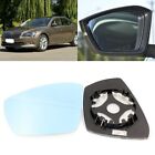 For Skoda Superb 2013-2016 Side View Door Mirror Blue Glass With Base Heated