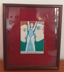 MASUO IKEDA ORIGINAL BEMALTE KUNST, FLIESENRAHMEN, Sports My Love & A Good Life 1989 - Bild 1 von 12