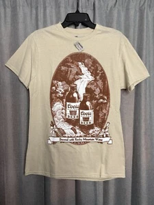 NWT Coors Golden Beer Retro Western Spirit T-Shirt Beige Sz M - Picture 1 of 8