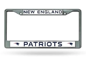 Marco de matrícula de cromo de los New England Patriots - Imagen 1 de 1