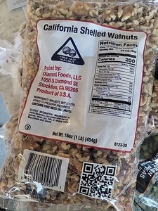 Shelled Walnuts USDA 16 Oz. California Nuts Sealed Non GMO Best By Jul 2024 - Picture 1 of 2