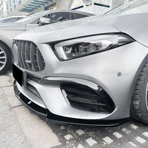 Pour Mercedes Benz W177 A45 A45S AMG 19+ Spoiler Lèvre Lame Jupe Pare-Choc Avant - Foto 1 di 11