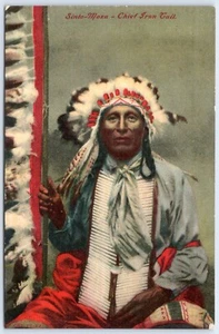 Postcard Sinto Moza Chief Iron Tail Native American Indian C76 - Picture 1 of 2