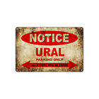 URAL Motorcycles Parking Sign Vintage Retro Metal Decor Art Shop Man Cave Bar