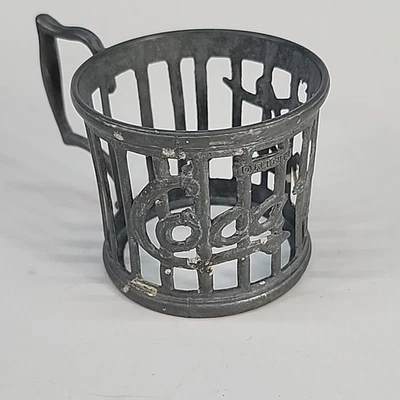 1985 Coca Cola Company suporte de vidro cabo de metal estanho feito em Hong Kong - Imagem 1 de 4