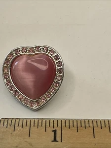 Broche prendedor vintage de corazón punk con estrás - Imagen 1 de 3