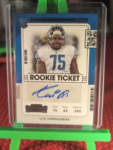 2021 Panini Contenders Playoff Ticket Levi Onwuzurike #165 Rookie Auto RC - Picture 1 of 2