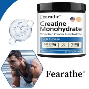 Creatina Monohidrato Polvo Ganancia Muscular 5g por porción 150/250g Sin Sabor - Imagen 1 de 14