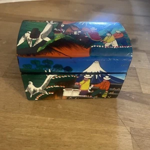 Handbemalte Ecuador Folkart Box - Bild 1 von 7