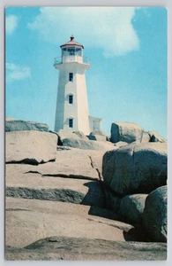Postal de Peggy's Cove Light Lighthouse NS Nueva Escocia Canadá - Imagen 1 de 2