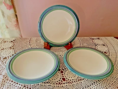 Tres platos de ensalada/postre/almuerzo de gres Pfaltzgraff Mountain Shadow de 8 pulgadas Foto 1 de 4