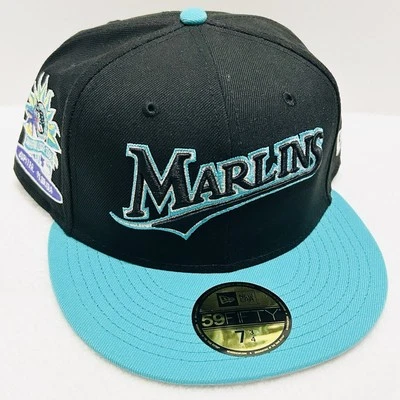 Кепка на резинке New Era Florida Marlins весенние тренировки 59FIF 7 3/4 черная MLB - Изображение 1 из 4