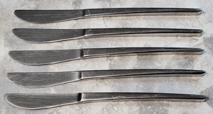 WMF Dinner Knives Modern Stainless 9 5/8" Set of 5 - EW 05 G Nordic?? Solid - Picture 1 of 14
