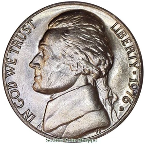 1976 D Jefferson níquel 5C gema brillante sin circular Denver níquel ¡Envío gratuito! - Imagen 1 de 2