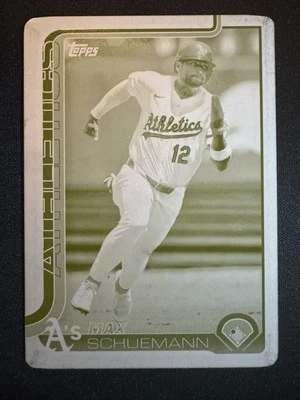2025 Topps Series 1 - Max Schuemann #305 Printing Plate 1/1 - Image 1 of 2