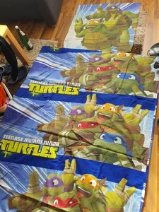 Kinderbettwäche  Ninja Turtles 135 X200  80x80  - Bild 1 von 4