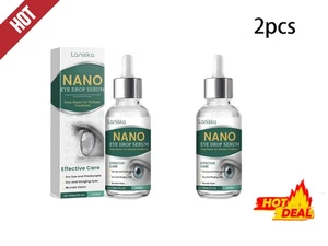 2 Stück Nano Augentropfen Serum natürliches Nano Gleitmittel Augentropfen für trockene Augen 30ml - Bild 1 von 12