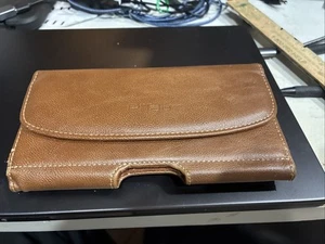 PiTau Étui pour Grand iPhone 15 Plus et Pro Max Modèles 14 13 Large, Marron - Photo 1 sur 7