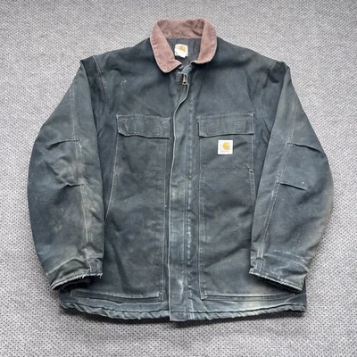 Abrigo Chaqueta De Colección Carhartt Ropa de Trabajo Distress Lona Tareas de Granero XL PARA HOMBRES Raro Foto 1 de 4