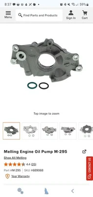 La bomba de aceite Melling M-295 es compatible con muchos motores GM 6,0 L Vortec Foto 1 de 4