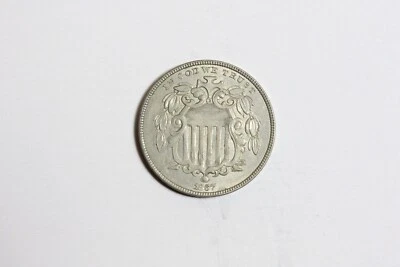 Estate Find 1867 - Shield Nickel!! #K23202 - Image 1 of 2