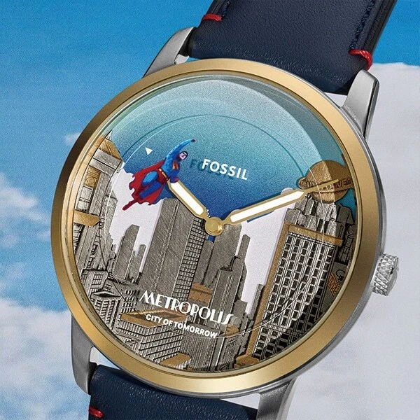 Superman x Fossil METROPOLIS Limited Edition Wrist Watch LE1208SET Japan F/S
