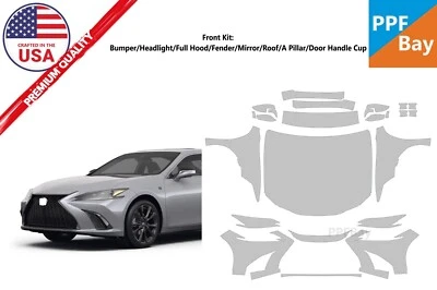 Película de protección de pintura delantera PreCutKit PPF para Lexus ES 300/350 F Sport 2019-2025 Foto 1 de 4