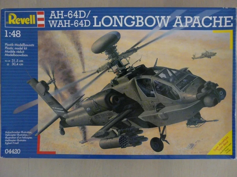REVELL 04420 AH-64D/WAH 64D Longbow Apache scala 1/48 - Immagine 1 di 1