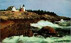 Lighthouse on Rockbound Coast of Maine at Pemaquid Point 1953 First Day of Issue