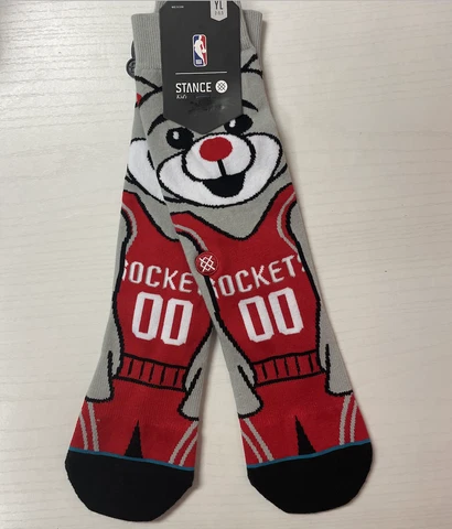 Stance Socks NBA Houston Rockets CLUTCH THE BEAR - YOUTH FITS SIZES (2Y - 5.5Y) Cover