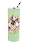 Caroline's Treasures CK4398TBL20 Fawn French Bulldog Green Flowers Stainless