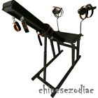 Slave's Training Position Stainless Steel Punishment Chair Handcuffs Ankle Cuffs