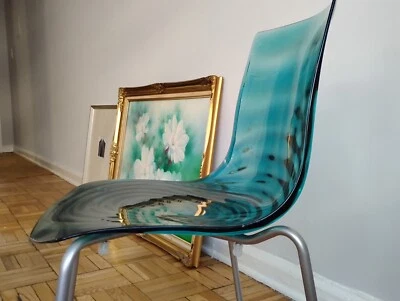 CALIGARIS Blue Acrylic Indoor/Outdoor Chairs (Set of Two Chairs) - Image 1 of 4