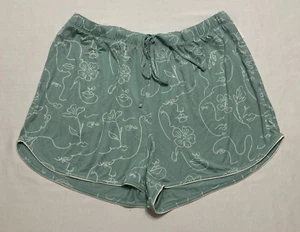State of day Pajama Top Notch Collar Aqua L - Picture 1 of 3