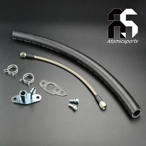 Línea de alimentación y devolución de aceite turbo para TOYOTA CT9 CT12 CT20 CT26 4AN 19 mm alto flujo - Imagen 1 de 2
