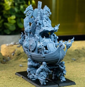28mm Highland Miniatures Dwarf King on Throne - Bild 1 von 7