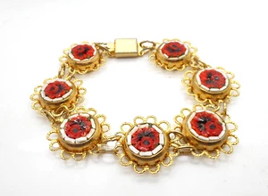 Unique Vintage Micro Mosaic Millefiori Bracelet 1960's Italy - Picture 1 of 4
