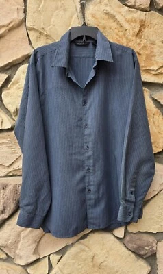 AXIST SURF SOFT Striped Button Up Long Sleeve XL Rayon Polyester Dress Casual - Image 1 of 2