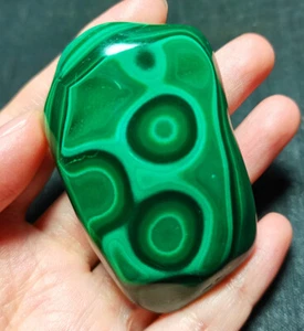 AAA 90G Natural Polished Malachite Pear Cabochon Gemstone Congo Africa  YY482 - Picture 1 of 12