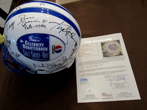 KEN STABLER R. FRANCIS DWIGHT CLARK D. JONES NFL SIGNED AUTO PROLINE HELMET JSA - Picture 1 of 9