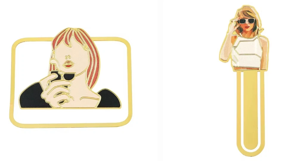 Taylor Swift Creative Metal Bookmark Book Mark Clip for Fans Gifts TS Bookmark