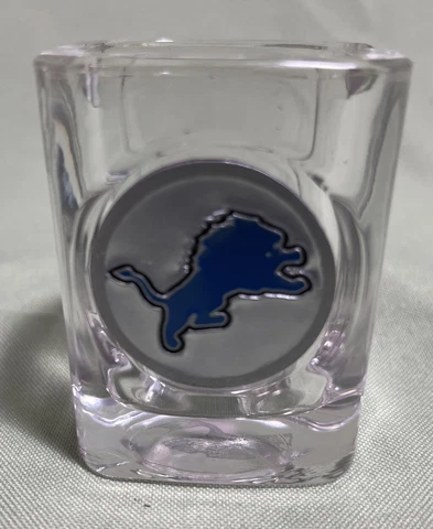Detroit Lions Shot Glass Metal Pewter NFL Official Licensed Cover