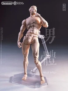 Romankey X COWL 1/12 super flexibler Körper weiße Haut 6" männliche Actionfigur Spielzeug - Bild 1 von 15